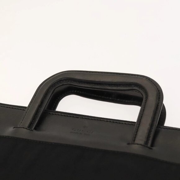 GUCCI Hand Bag Nylon Black Silver 015 3707 Auth 118899 - Picture 9 of 16